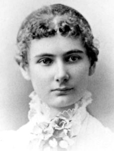 Black and white photo of florence bascom